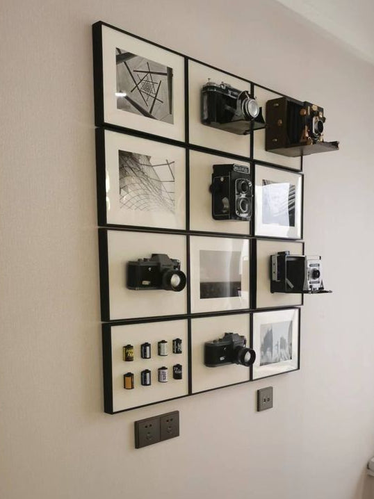 Vintage Camera Wall Grid