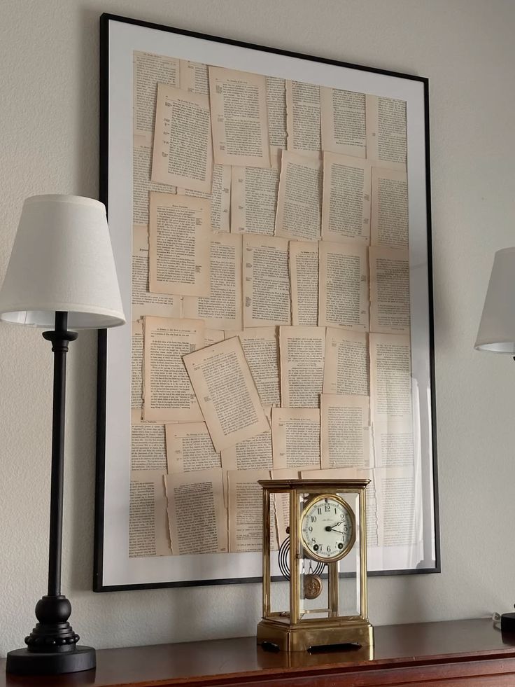 Vintage Pages Collage Frame