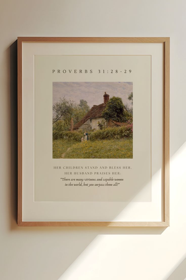 The Cottage Frame – Calm  Message