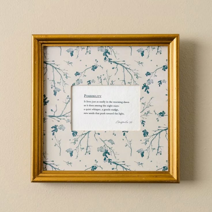 Magnolia Message Frame