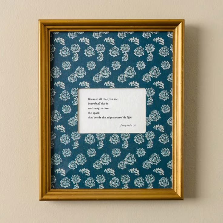 Magnolia Blue Frame – Strength & Light