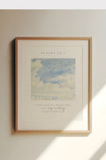 Blue Sky Watercolor Frame